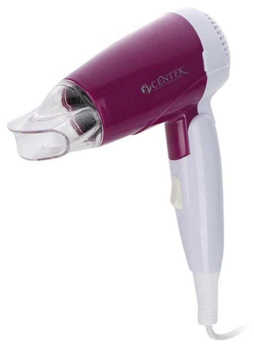 Изображение Компактный фен CENTEK CT-2230 Violet (1200 Вт /белый, фиолетовый)