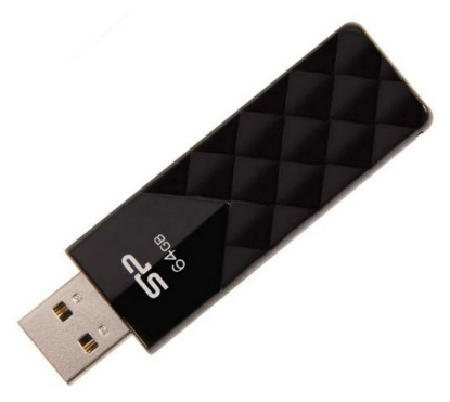 Изображение USB flash Silicon Power Ultima U03,(USB 2.0/64 Гб)-черный (SP064GBUF2U03V1K)