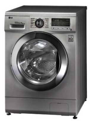 Изображение Стиральная машина LG F1296TD4, серебристый (фронтальная, 8 кг, 1200 об/мин )