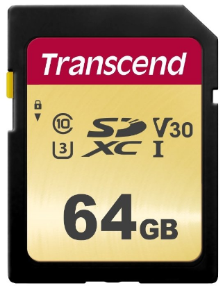 Изображение Карта памяти Transcend SDXC Class 10 64 Гб  TS64GSDC500S