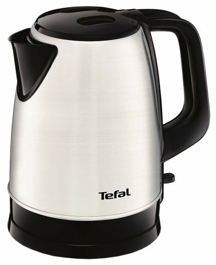 Изображение Электрический чайник Tefal KI150D30 Good Value (2400 Вт/1,7 л /металл/черный, серебристый)