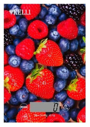 Изображение Весы кухонные Kelli KL-1533 (красный, синий)