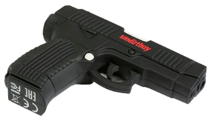 Изображение USB flash SmartBuy Gun,(USB 2.0/16 Гб)-черный ()