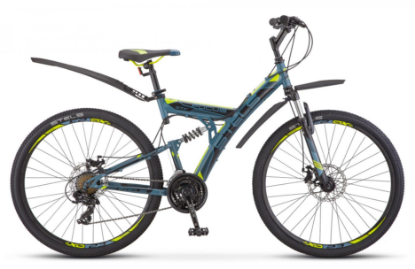 Изображение Велосипед Stels Focus MD 27.5" 21-SP (серый, синий, желтый/27.5 "/19.0 ")-2019 года LU089832*LU083835