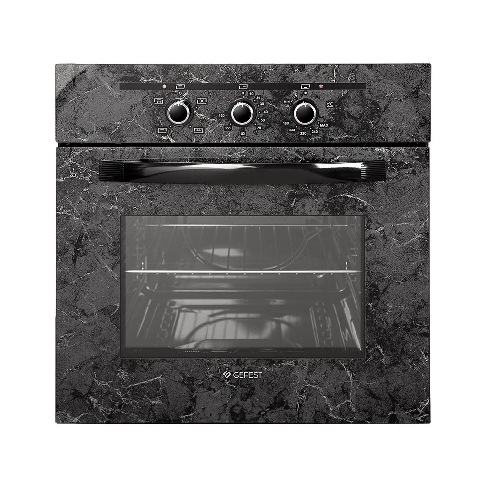 Изображение Духовой шкаф Гефест ДГЭ 621-01 К53 (52 л , чёрный, мрамор)