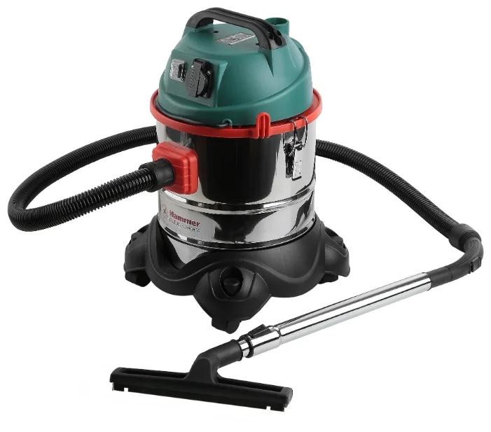 Изображение Строительный пылесос Hammer PIL20A (1400 Вт , мешок,  очистка)