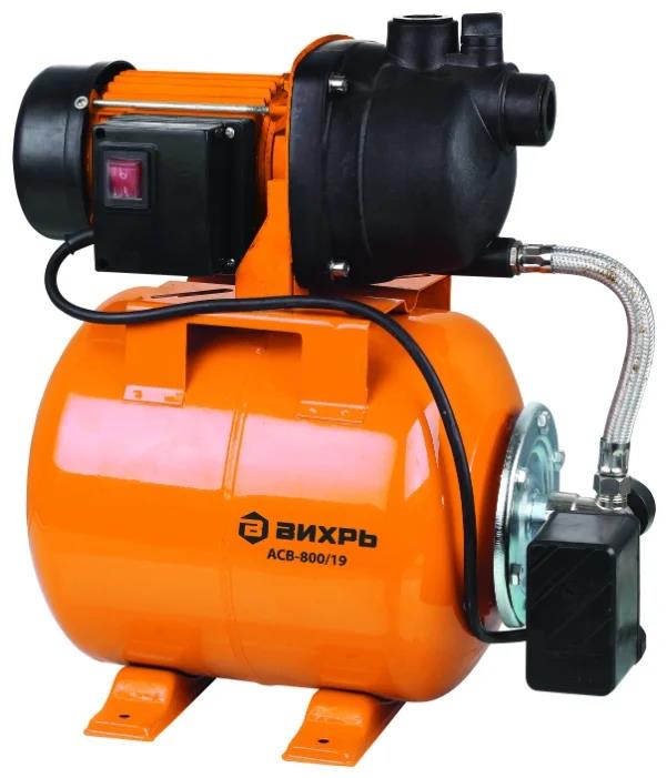 Изображение Поверхностная насосная станция ВИХРЬ АСВ-800/19 800 Вт  40 м чистая)