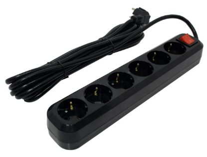 Изображение Сетевой фильтр 5BITES SP6B-350 5 м, черный