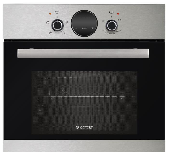 Изображение Духовой шкаф Гефест ДГЭ 601-02 Н7 (52 л , чёрный, серебристый)