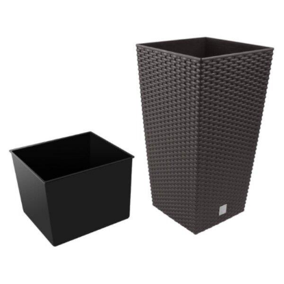 Изображение Кашпо Prosperplast RATO SQUARE DRTS300-440U 14 л  Венге
