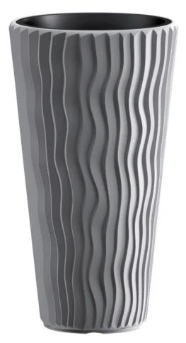 Изображение Кашпо Prosperplast SANDY SLIM DPSP400-405U 18 л  серый