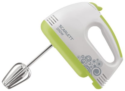Изображение Миксер Scarlett SC-HM40S05 (300 Вт /зеленый, белый)