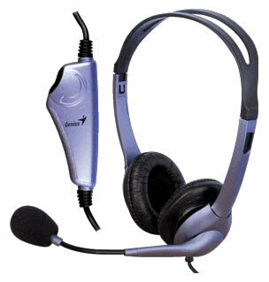 Изображение Компьютерная гарнитура Genius HS-04S Single (с проводом, накладные)