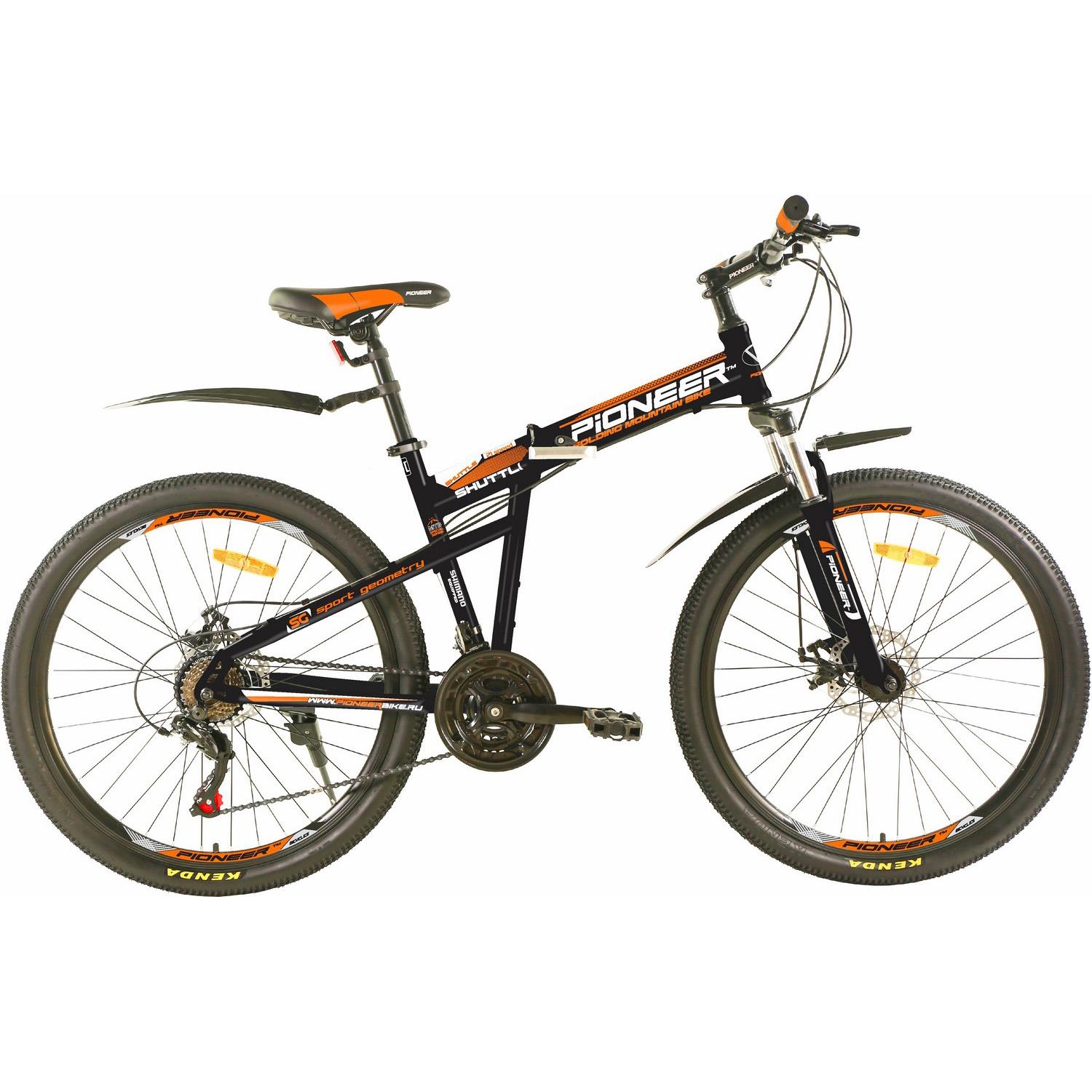 Изображение Велосипед Pioneer Shuttle 26 (белый, черный, оранжевый/26 "/17.0 ")-