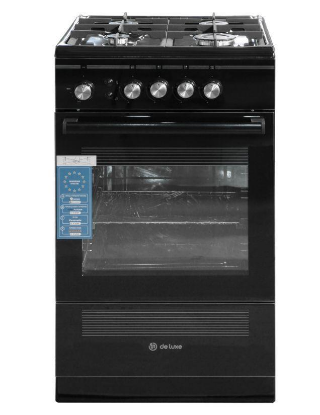 Изображение Плита De luxe 506040.24Г ЧР-001,чёрный