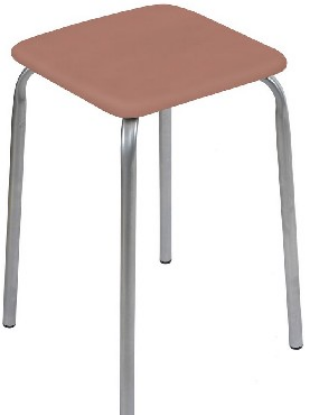 Изображение НИКА Табурет "Эконом 3" ТЭ3 /К коричневый