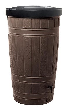 Изображение PROSPERPLAST Комплект Водосборник Woodcan 265 л коричневый IDWO265-R222