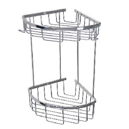 Изображение САНАКС 75251 Полочка угловая овальная двойная 22 см