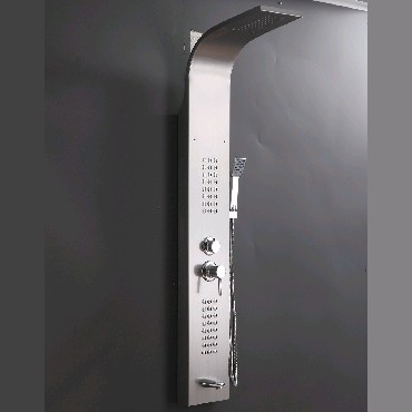 Изображение GFMARK 5501 Душевая панель "тропический душ" с двумя лейками корпус МАТОВАЯ нержавейка марка 304