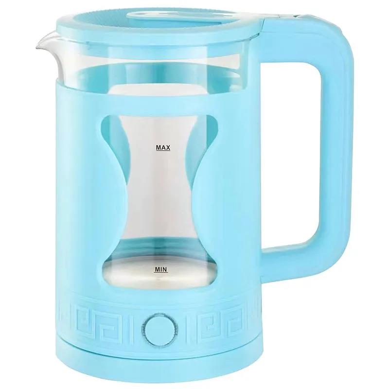 Изображение Электрический чайник Energy E-257  (1500 Вт/1,5 л /стекло, пластик/голубой)