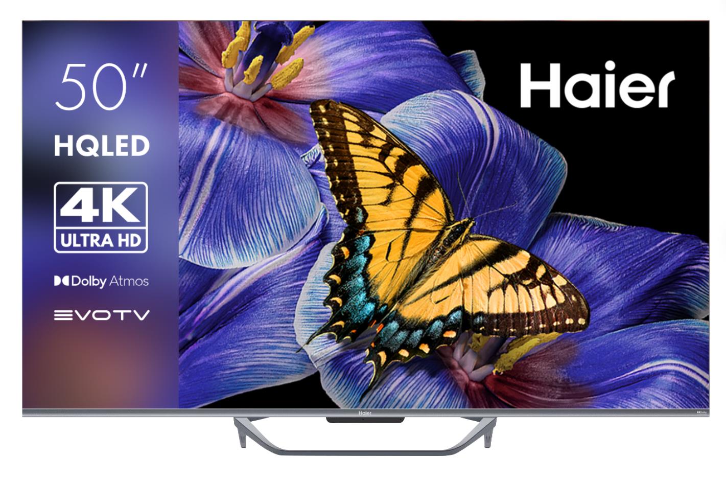 Изображение Телевизор Haier 50 Smart TV S4 50" HDR, 4K Ultra HD Smart TV серый