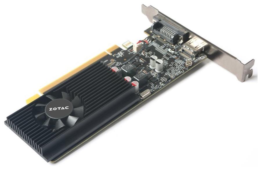 Изображение Видеокарта ZOTAC GeForce GT 1030 2Gb 2 Гб (NVIDIA GeForce GT 1030, GDDR5)/(ZT-P10300A-10L)