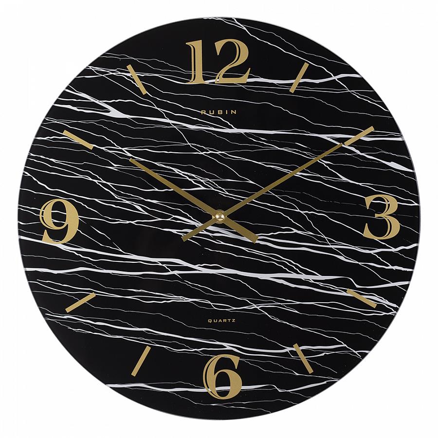 Изображение Настенные часы Рубин 4041-018 черный