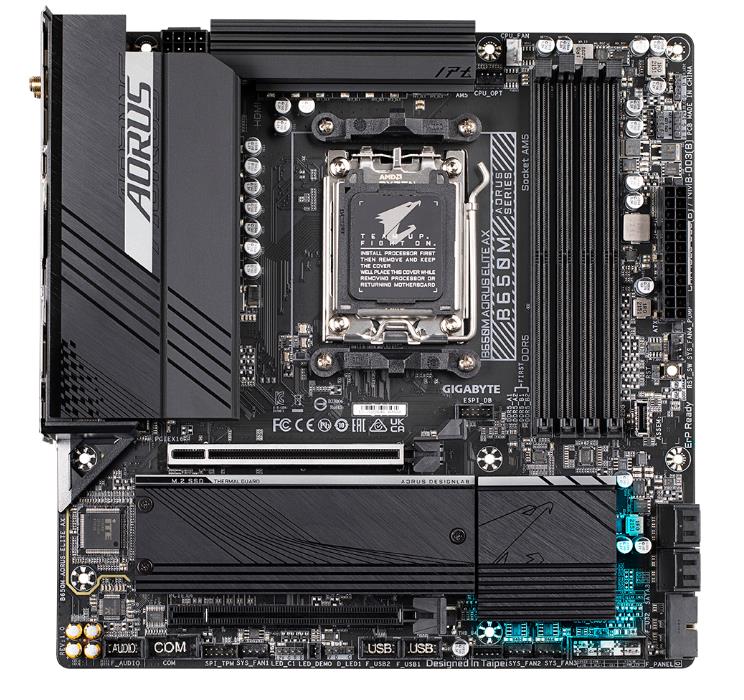 Изображение Материнская плата AM5 GIGABYTE B650M AORUS ELITE AX