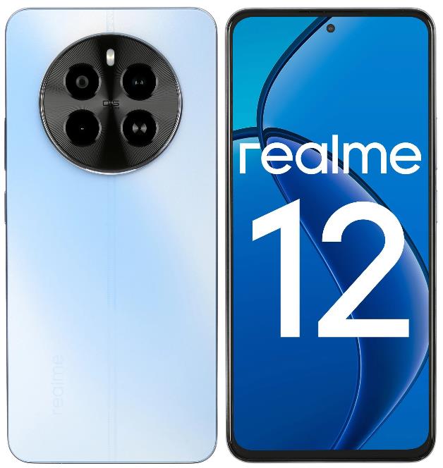 Изображение Смартфон Realme 12 4G RMX3871 (128 Гб/8 Гб) голубой
