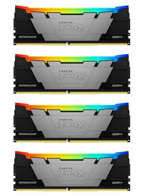 Изображение Оперативная память 4х8 GB DDR4 Kingston Fury Renegade RGB (28800 МБ/с, 3600 МГц, CL16)