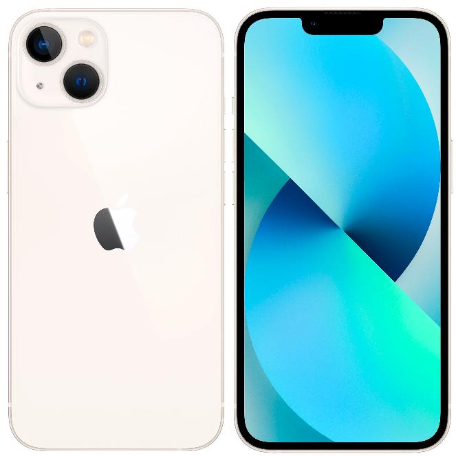 Изображение Смартфон Apple iPhone 13 A2633 (128 Гб/4 Гб) белый