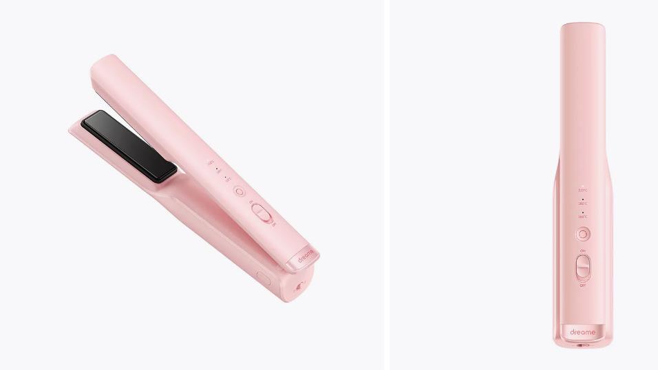 Изображение Щипцы для волос Dreame Cordless Straightener Pink (AST14A Pink) (15 Вт /210 °C/турмалиновое)