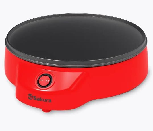 Изображение Блинница Sakura SA-7418R  900 Вт , красный