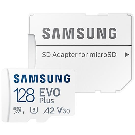 Изображение Карта памяти Samsung MicroSDXC EVO Plus Video Class 30 128 Гб адаптер на SD MB-MC128KA/APC