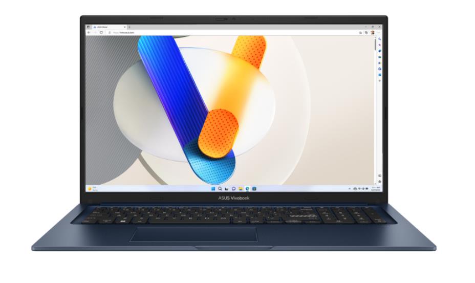 Изображение Ноутбук Asus Vivobook 17 X1704VA-AU694 (Intel 1315U 1200 МГц/ SSD 256 ГБ  /RAM 16 ГБ/ 17.3" 1920x1080/VGA встроенная/ DOS) (90NB10V2-M00TR0)