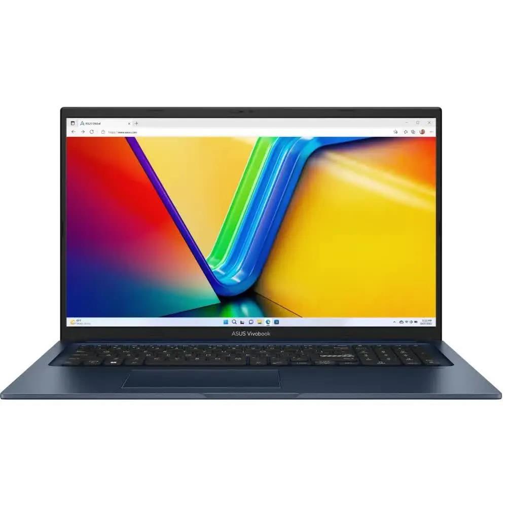 Изображение Ноутбук Asus Vivobook 17 X1704VA-AU661 (Intel U300 1200 МГц/ SSD 512 ГБ  /RAM 8 ГБ/ 17.3" 1920x1080/VGA встроенная/ Без ОС) (90NB10V2-M00SJ0)