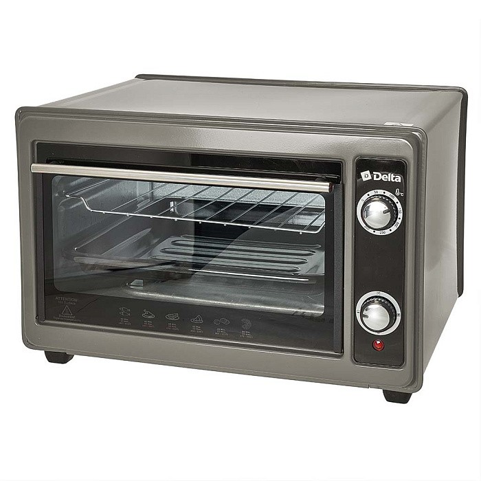 Изображение Электропечь DELTA D-0122 (37 л /1300 Вт /серый)