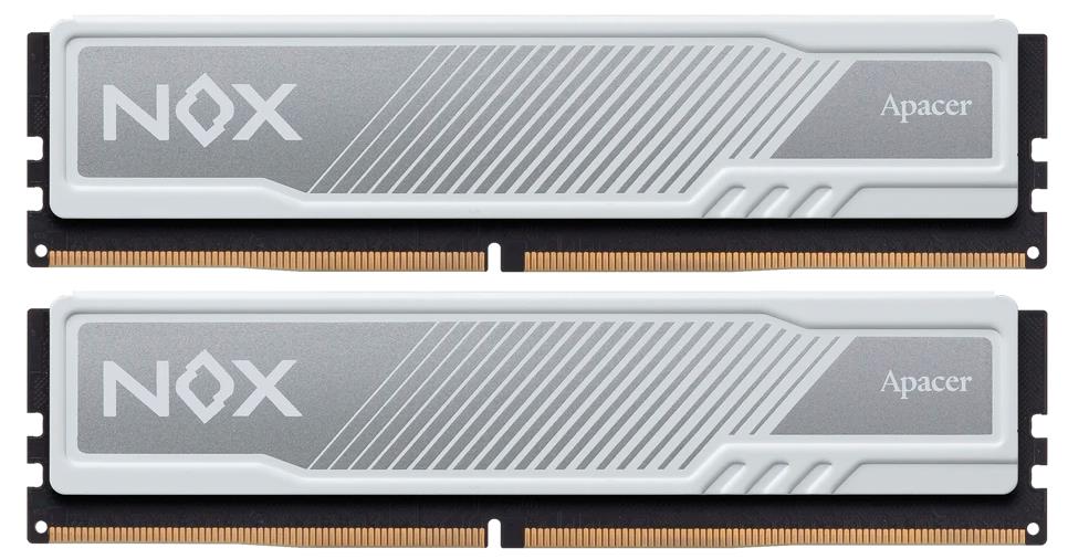 Изображение Оперативная память 2х8 GB DDR4 Apacer NOX White (28800 МБ/с, 3600 МГц, CL18)