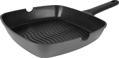 Изображение Сковорода-гриль Rondell Zorro RDA-1454 квадратная 28см покрытие: TriTitan ручка несъемная (без крышки) графитовый (28 см )