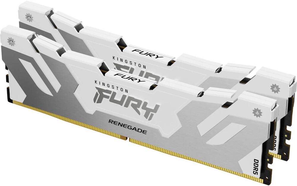 Изображение Оперативная память 2x16 GB DDR5 Kingston Fury Renegade White RGB (57600 МБ/с, 7200 МГц, CL38)