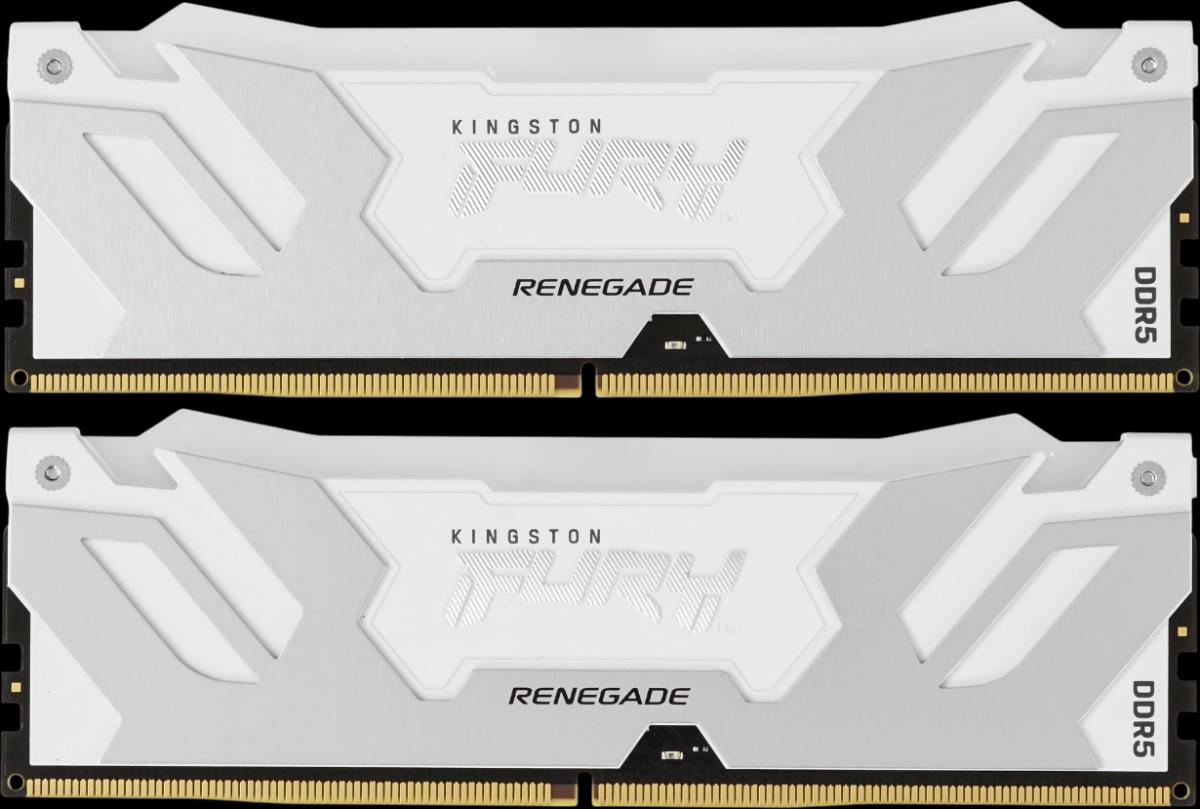Изображение Оперативная память 2x16 GB DDR5 Kingston Fury Renegade White RGB (57600 МБ/с, 7200 МГц, CL38)