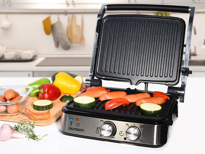 Изображение Электрический гриль Oursson EG2030S/BL, 2000 Вт