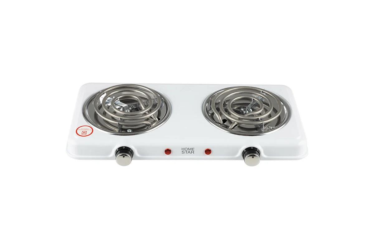 Изображение Плита настольная HOMESTAR HS-1109, ТЭН 104912 (электрическая, нержавеющая сталь, белый)