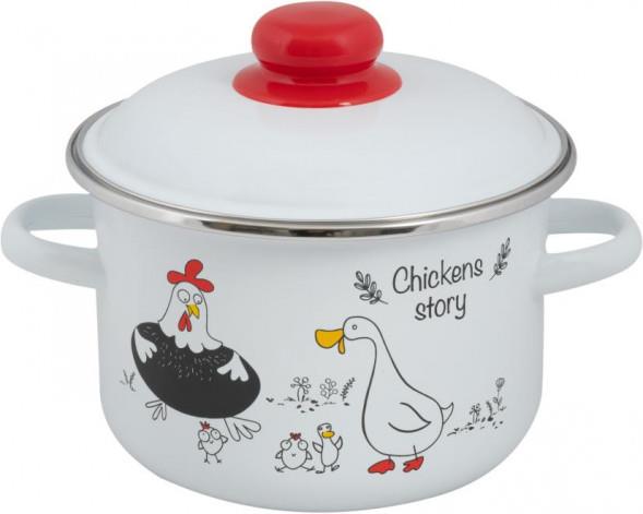 Изображение Кастрюля FOOD ATELIER 1RD161M Chickens’stories эмал цил (2 л )