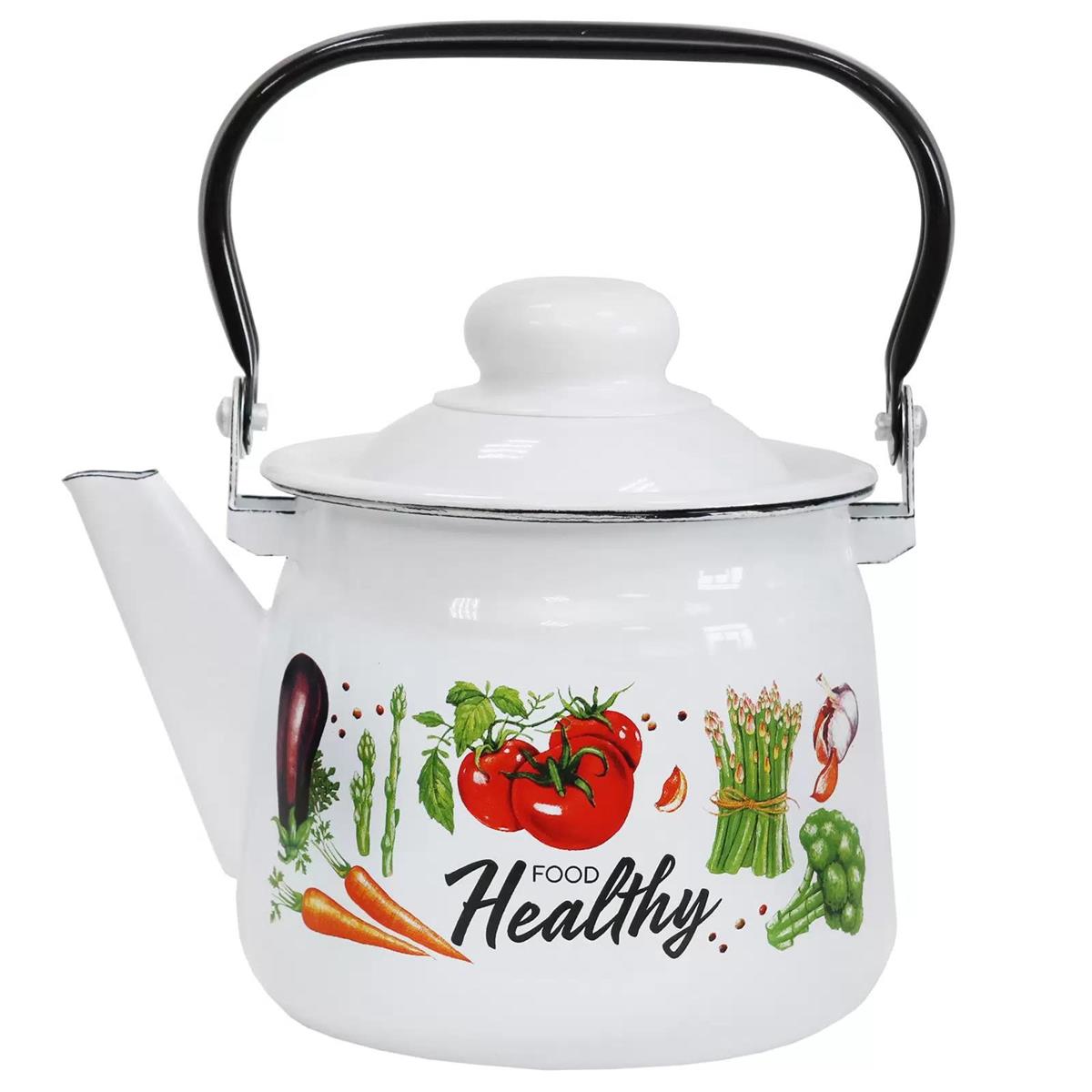 Изображение Чайник Appetite 01-2708/4М (1,5, л л /рисунок, белый)