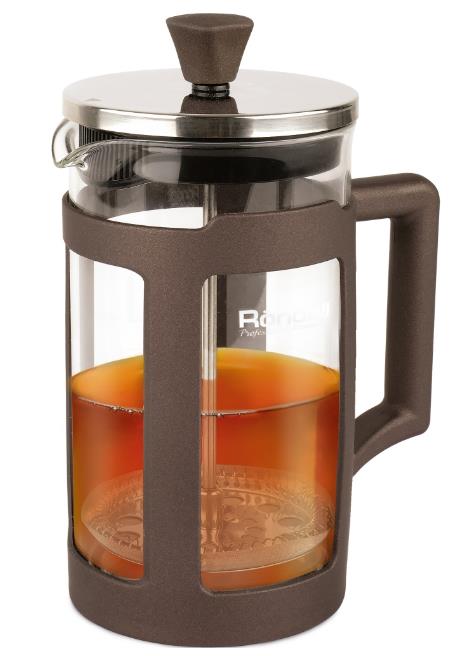 Изображение Чайник заварочный Rondell Fest RDS-1296  (коричневый, прозрачный/0,6 л )
