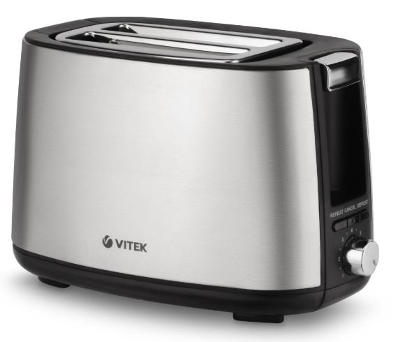 Изображение Тостер VITEK VT-7170  (750 Вт  черный, стальной)