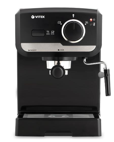 Изображение Кофеварка VITEK VT-1502 черный (рожковая//1050 Вт )