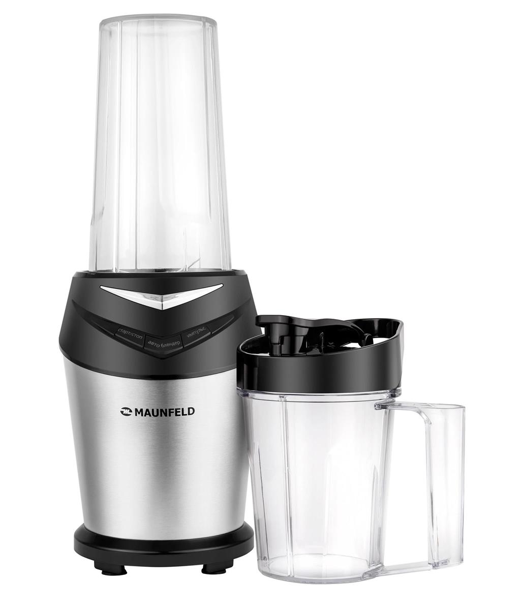Изображение Блендер MAUNFELD MF-121S (стационарный/1000 Вт/серебристый, черный)