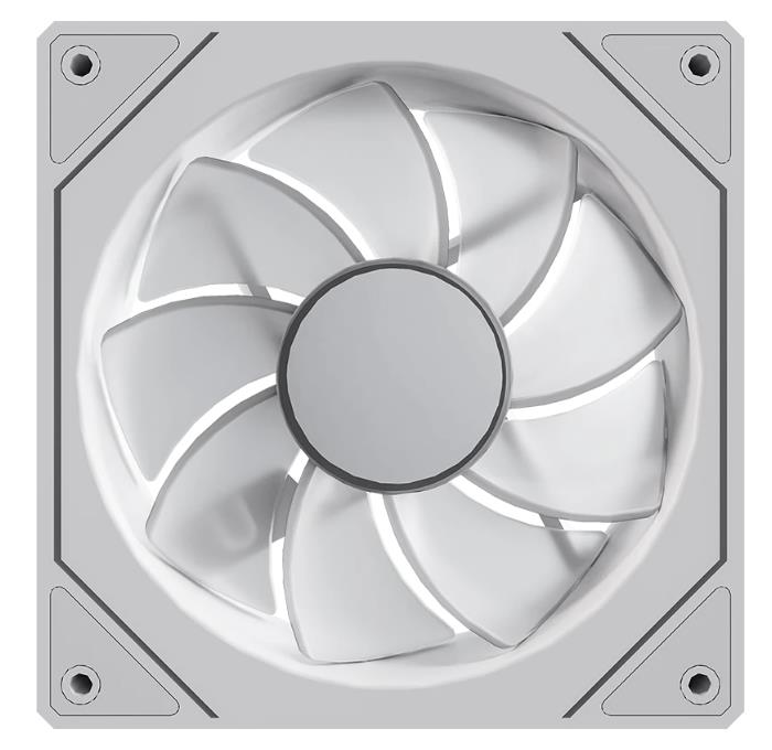 Изображение Вентилятор Formula Floe 12WH ARPW Reverse ARGB (1500 об/мин , 120x120x25 мм,4-pin PWM)